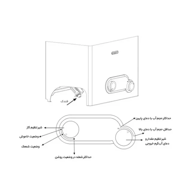 آبگرمکن دیواری بوتان مدل B4318if Turbo - Image 4