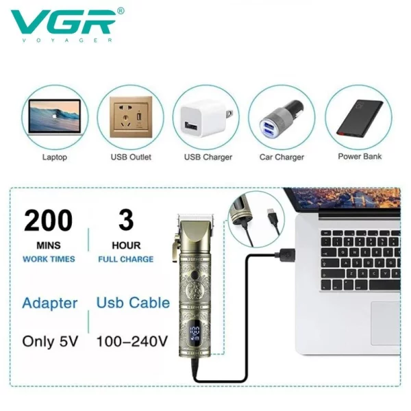 ماشین اصلاح وی جی آر مدل V-697 - Image 7