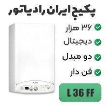 پکیج شوفاژ دیواری ایران رادیاتور مدل L36FF