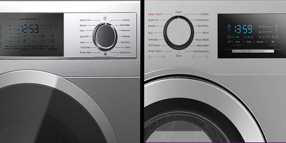 مقایسه امکانات و برنامه‌های شستشو ماشین لباسشویی دوو و اسنوا